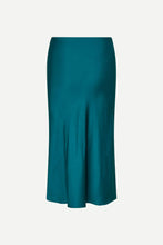 Cargar imagen en el visor de la galería, Falda satinada petroleo